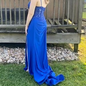 royal blue formal prom/homecoming dress